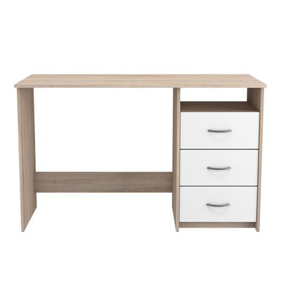 Bureau 1 Niche 3 Tiroirs L123 cm - Aristote CALICOSY
