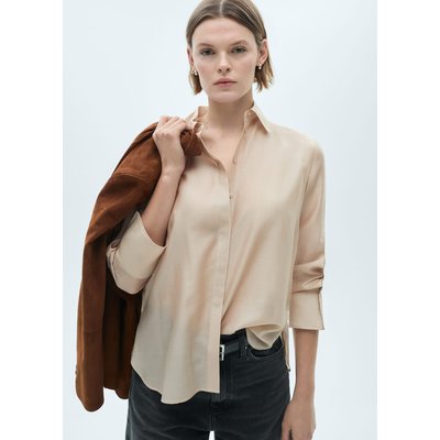 Chemisier satin beige femme La Redoute