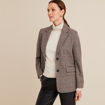 Veste coupe droite, à carreaux ANNE WEYBURN