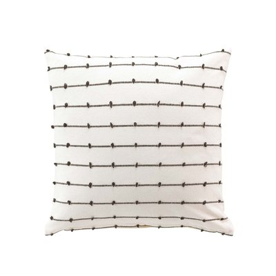 Coussin déhoussable CANNA - Coton recyclé et fils coupés TOILINUX