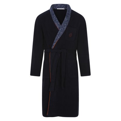 Peignoir avec manches longues et col châle Christian Cane marine - Taille L CHRISTIAN CANE
