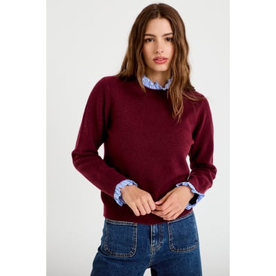 Pull col chemise manches longues CACHE CACHE