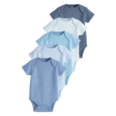 Bodies bébé unis côtelés, lot de 5 NEXT