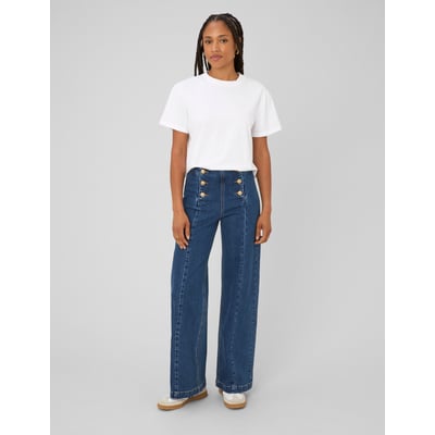 Jean wide leg boutonné BZB