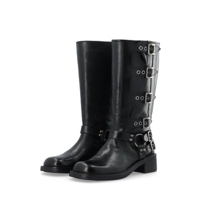bottines motardes BIANCO BIANCO