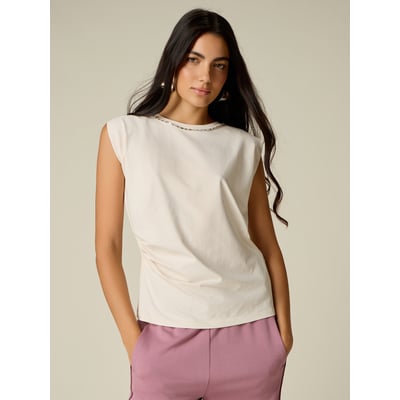 Top avec broderie bijou OLTRE