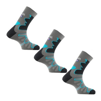 Lot de 3 paires de mi chaussettes Double-Trek pour randonnée THYO