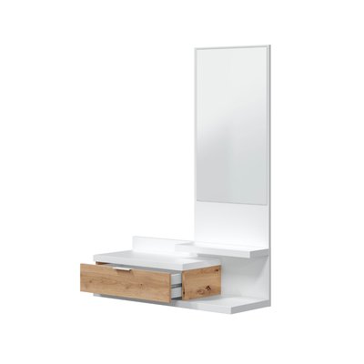 Console suspendue avec 1 tiroir et 1 miroir L81 cm - DHALIA CALICOSY