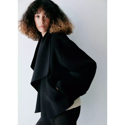 Veste en laine col châle MANGO