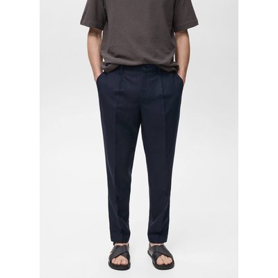 Pantalon lin slim fit MANGO MAN