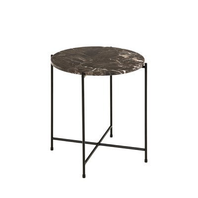 Table d'appoint ronde en marbre ø42cm- TANGARA DRAWER