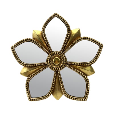 Déco murale fleur miroir 20.5cm EMDE