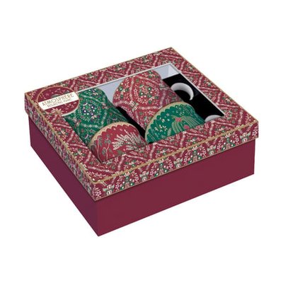 Coffret 4 Mugs En Porcelaine Eclectic Chic Multicolore EASY LIFE