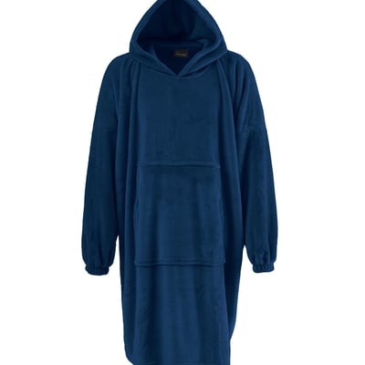 Vlazom Robe De Chambre Polaire Femme à Capuche - Peignoir Chaud Doux Flanelle Hiver, Idéal Cadeau Noël