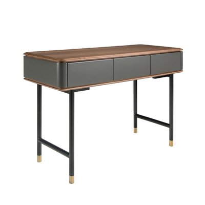 Console rectangulaire en noyer, bois mat et acier ANGEL CERDA