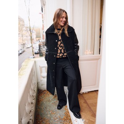 Manteau long en sherpa LOLALIZA