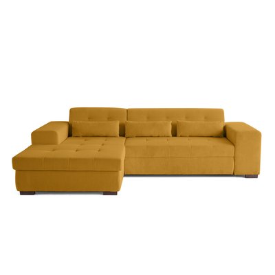 Canapé d'Angle Convertible en Velours côtelé 4 places - VERMONT LISA DESIGN