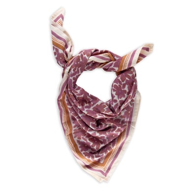 Grand Foulard en coton impriméMANOA BINDI ATELIER