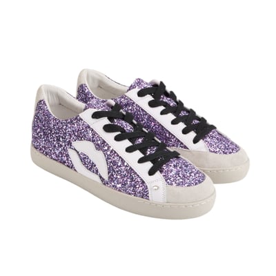 Baskets En Cuir Colette Glitter BONS BAISERS