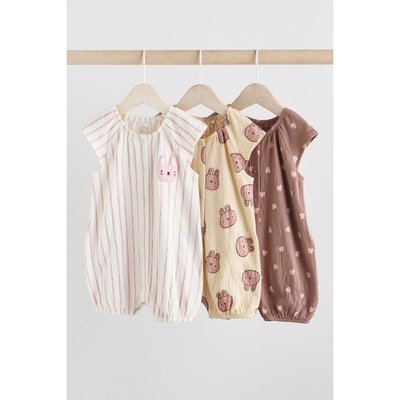 Barboteuse bébé en jersey, lot de 3 NEXT