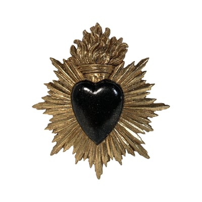 Déco murale ex-voto coeur 15x17cm EMDE