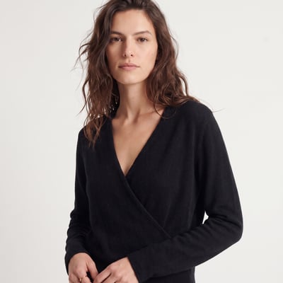 Pull cache-cœur col en V manches longues CIANA ARTLOVE