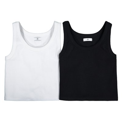 Lot de 2 débardeurs cropped LA REDOUTE COLLECTIONS
