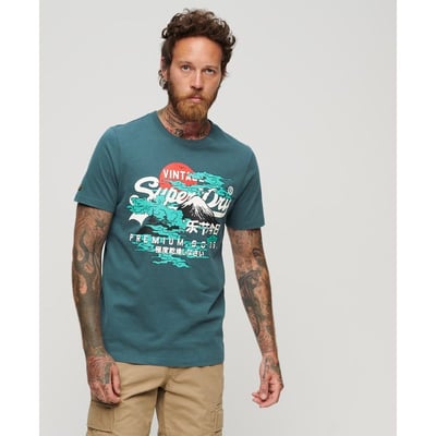 T-shirt Vintage Logo à motif japonais SUPERDRY