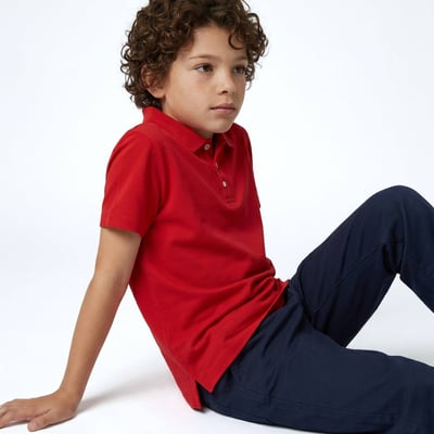 Polo manches courtes uni en coton BIO GOTS MONOPRIX