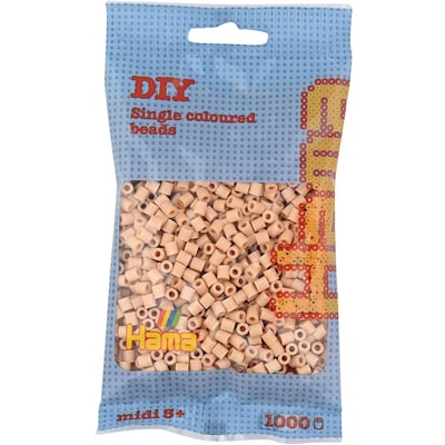 Sachet 1000 perles plastique Midi beige HAMA