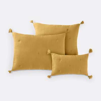 Housse de coussin matelassée gaze de coton, Kumla LA REDOUTE INTERIEURS