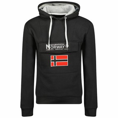 Gadrien Logo Print Hoodie GEOGRAPHICAL NORWAY
