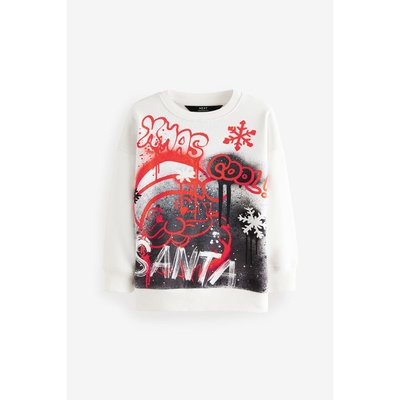 Sweat de noël ras du cou à motif NEXT