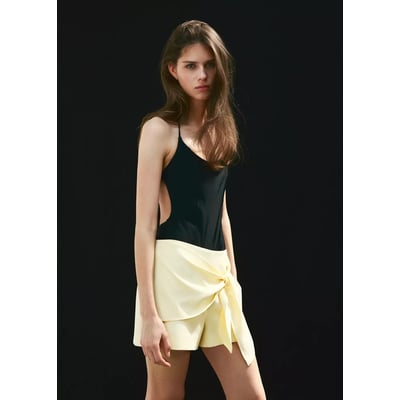Short droit détail nœud MANGO