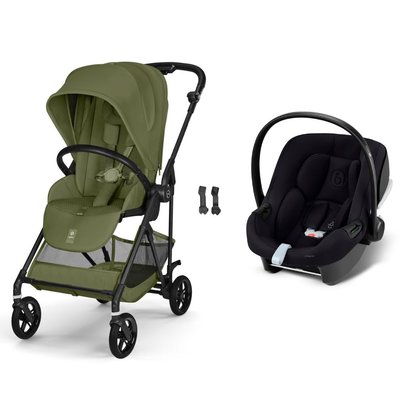 Pack poussette duo Melio Carbon 6 + siège auto Aton B2 i-Size CYBEX