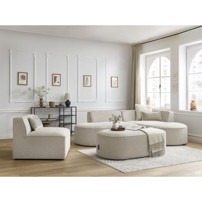 Canapé modulable 6 places en tissu chiné, ROUSSEAU BOBOCHIC