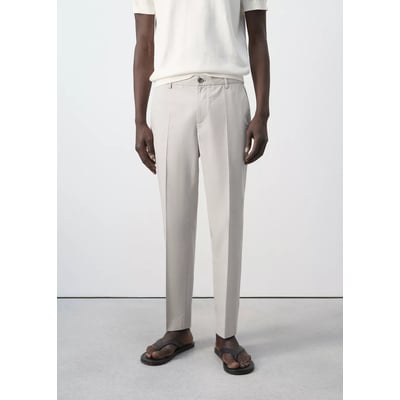 Pantalon slim fit cropped coton mélangé MANGO MAN