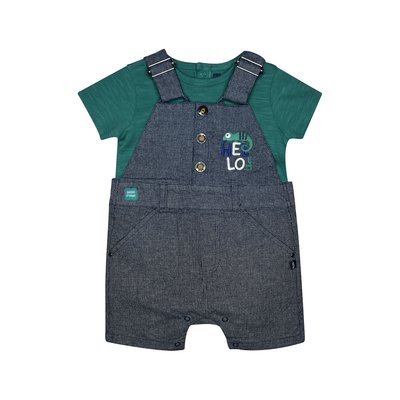 Tshirt salopette lelian court bebe SUCRE D'ORGE
