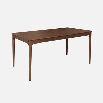 Table à manger rectangulaire extensible bois d'hévéa et placage frêne 6-8 places ELENA SWEEEK
