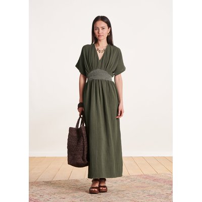 Robe mi-longue en gaze de coton biologique LA FEE MARABOUTEE