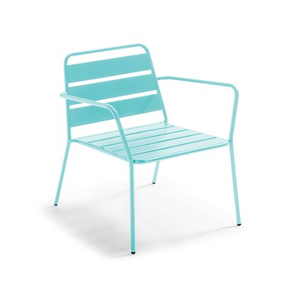Fauteuil de jardin bas en métal, PALAVAS OVIALA