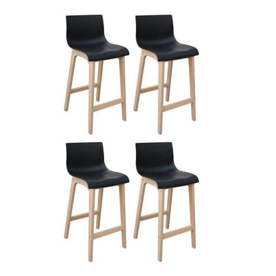 Lot de tabourets de bar en chêne 65cm TANNA MOB IN