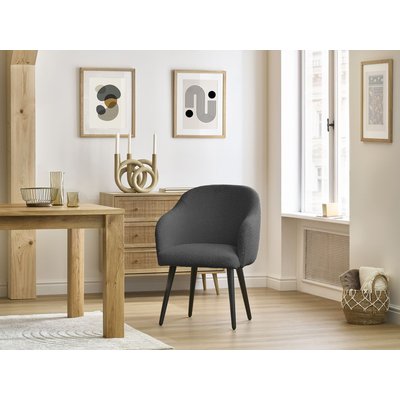 Lot de 2 chaises tissu bouclette, SOPHIE BOBOCHIC