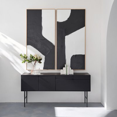 Sideboard Réalto, Stahl und Leder AM.PM