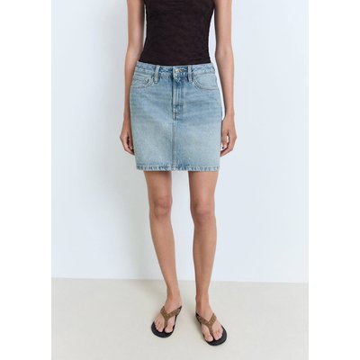 Jupe courte en jean MANGO