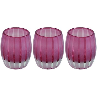 Bougeoir photophore 11cm Elegance (Lot de 3) JARDINDECO