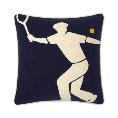 Housse de coussin en coton, L PLAYER LACOSTE HOME