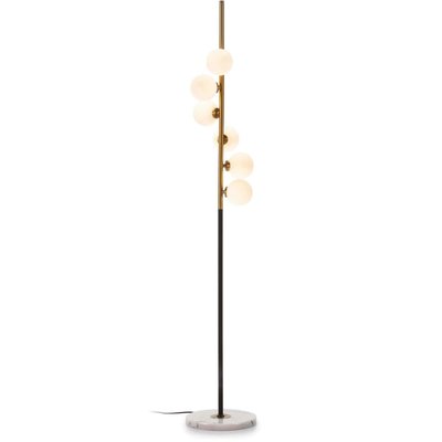 Lampadaire en métal et verre, Litago RECOLLECTION