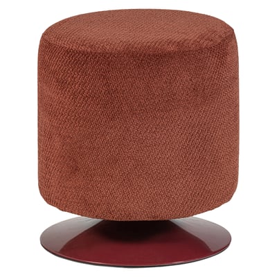 Pouf pivotante en bouclé ISLEN WOOOD