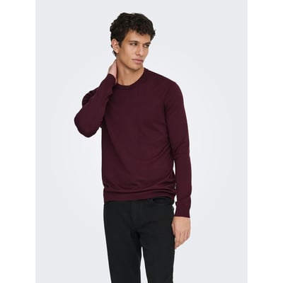 Pull léger col rond droit ONLY & SONS